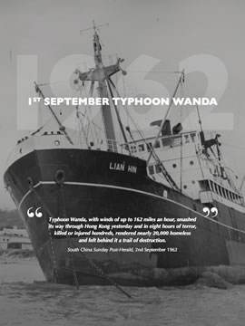 Typhoon Wanda of 1962 - A History of Hong Kong Typhoons by Michael J. Jones 